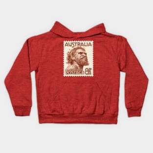 Australian Aborigine Postage Stamp Kids Hoodie